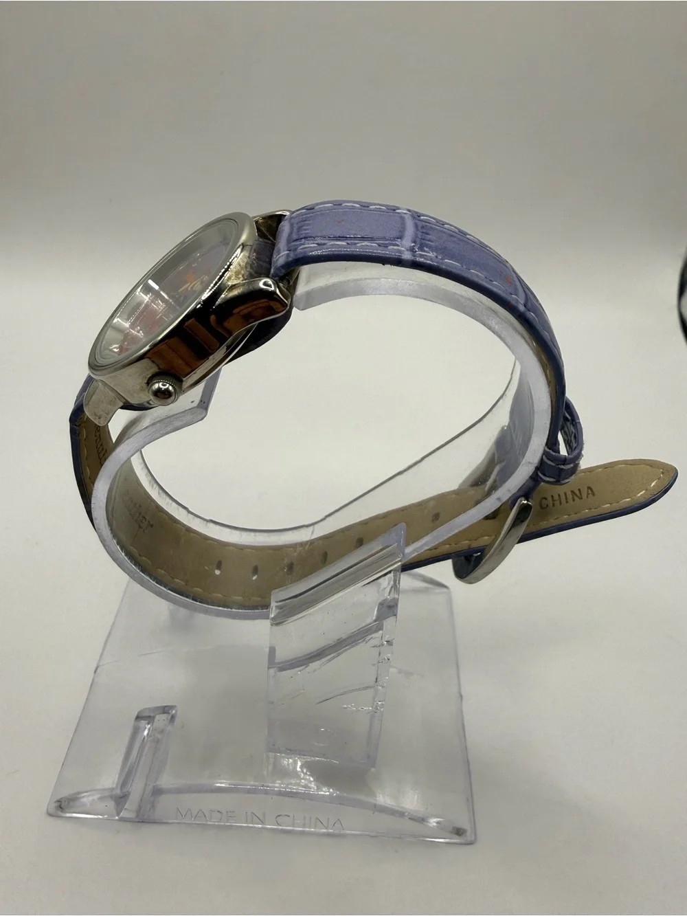 Women's Seiko Disney Tigger Watch Purple Face & Leather Band (New Battery)